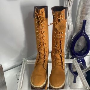 Tall Lace Up Timberland Boots